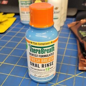 TheraBreath Fresh Breath Oral Rinse Icy Mint 88.7ml New Sealed Bottle